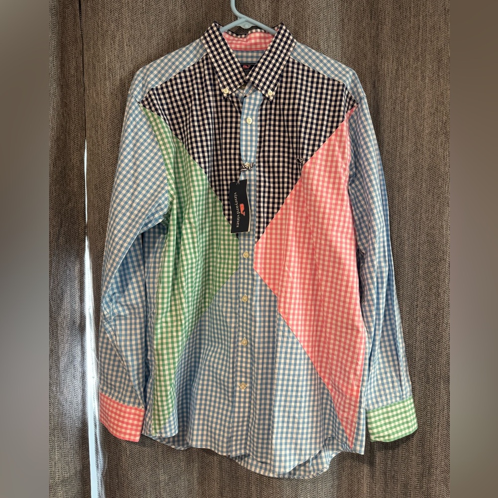 Vineyard Vines Slim Fit Whale Shirt Men's Multi Plaid Buttonup